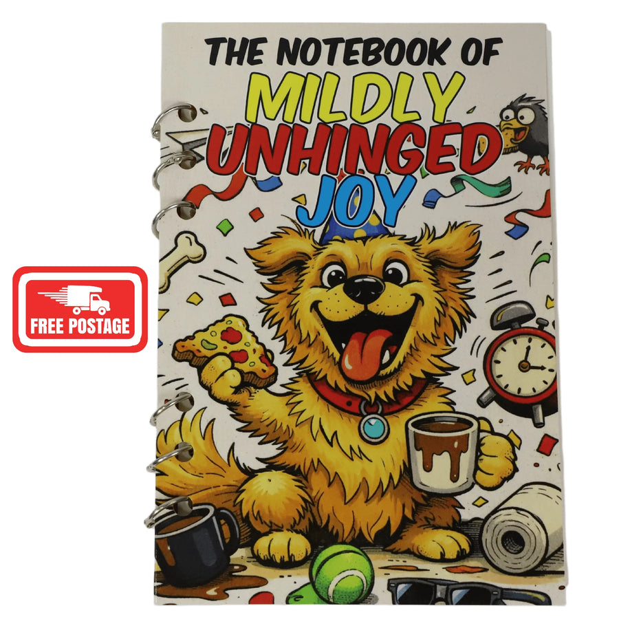 Notebook of Mildly Unhinged Joy cover