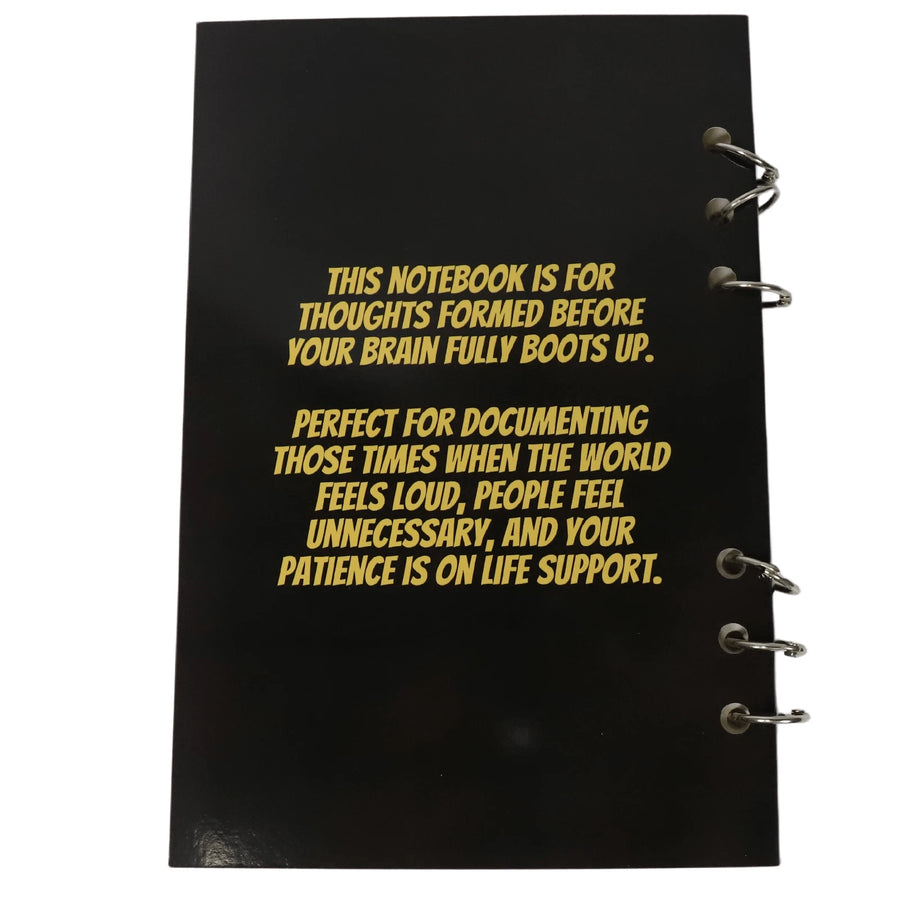 Notebook of Unimpressed Mornings full cover