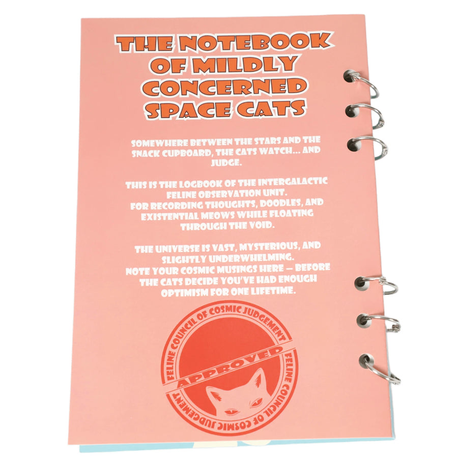 The Notebook of Mildly Concerned Space Cats pages