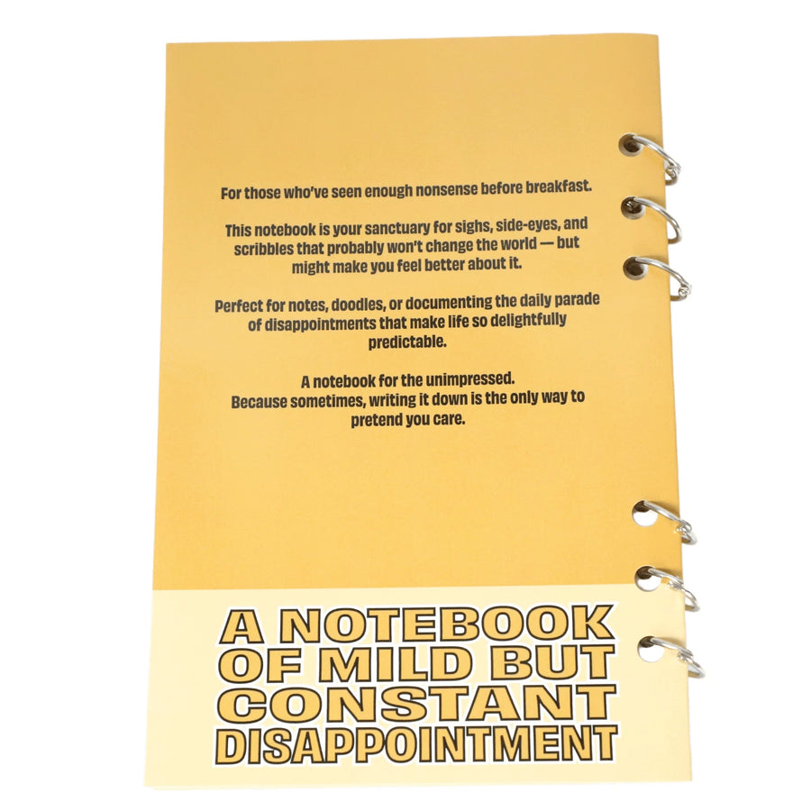 A Notebook of Mild but Constant Disappointment pages