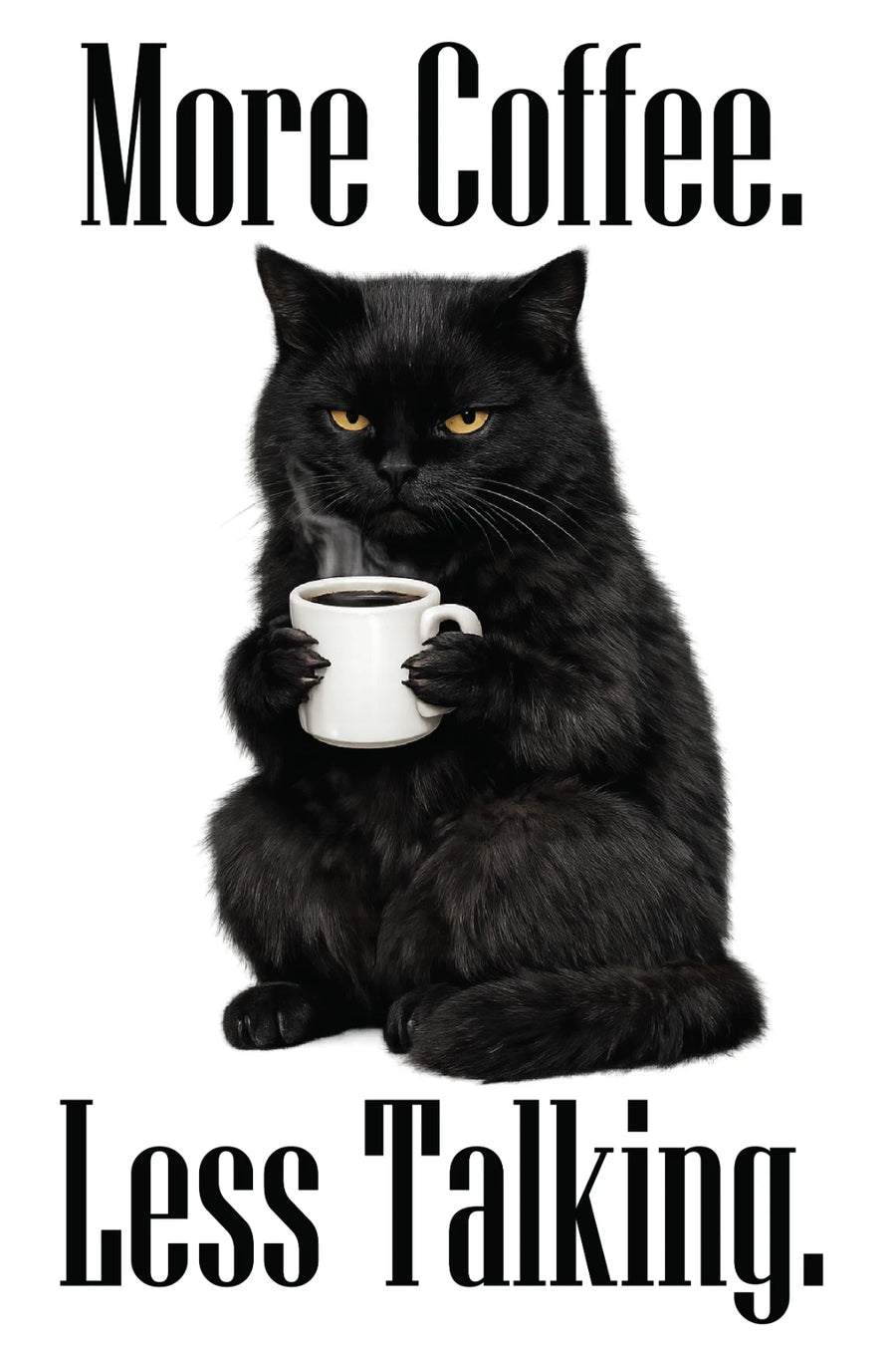 Sassy Cats Coffee Sticker Set detail