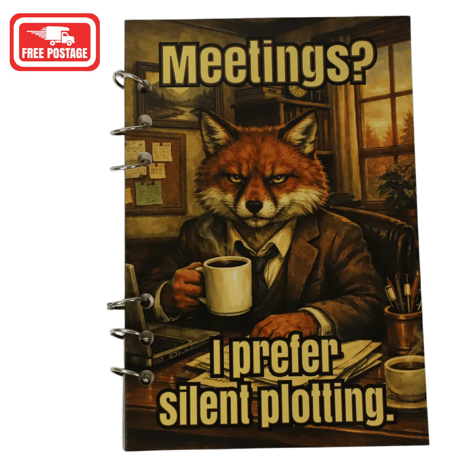 Meetings? I Prefer Silent Plotting notebook cover