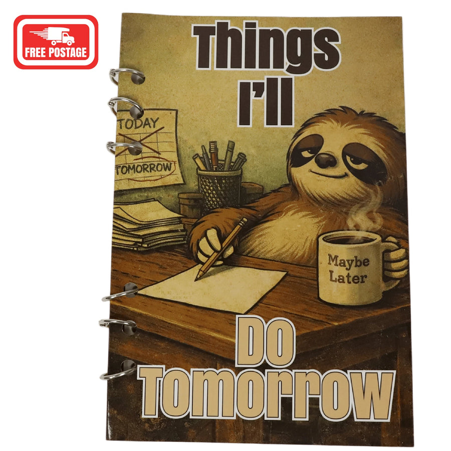 Things I'll Do Tomorrow notebook cover