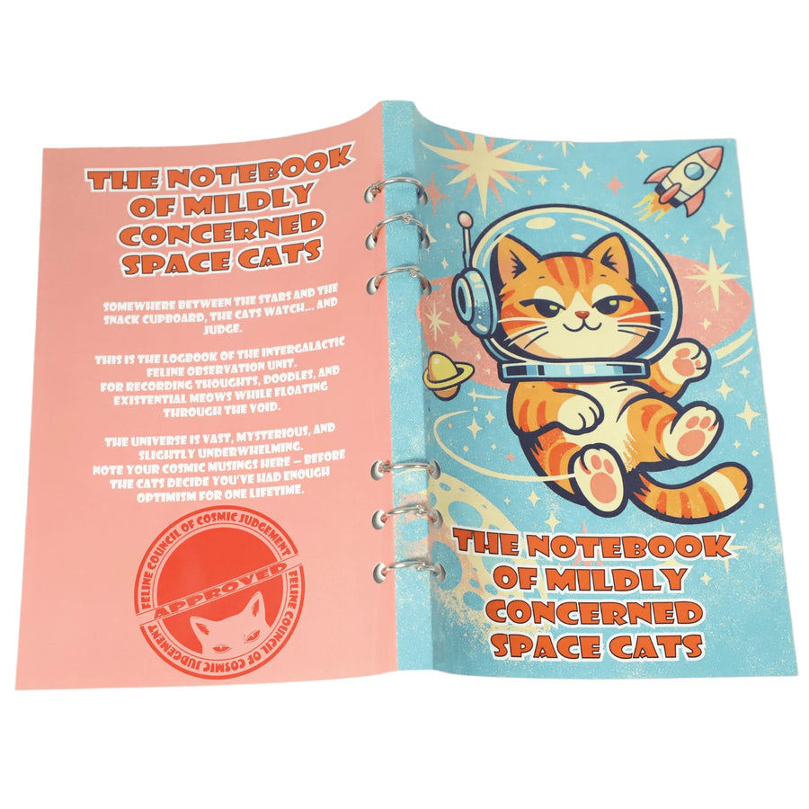 The Notebook of Mildly Concerned Space Cats detail