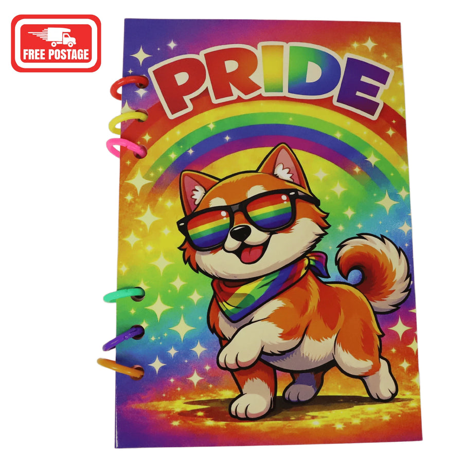PRIDE notebook cover