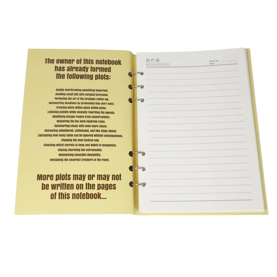 Meetings? I Prefer Silent Plotting notebook interior