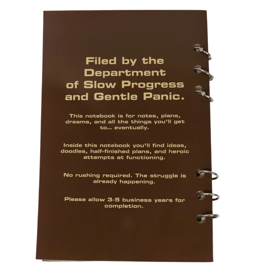 Don't Rush Me, I'm Already Struggling notebook full cover