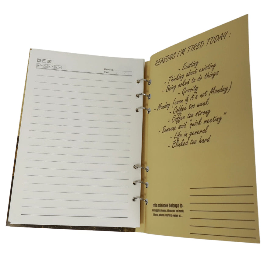 Don't Rush Me, I'm Already Struggling notebook pages