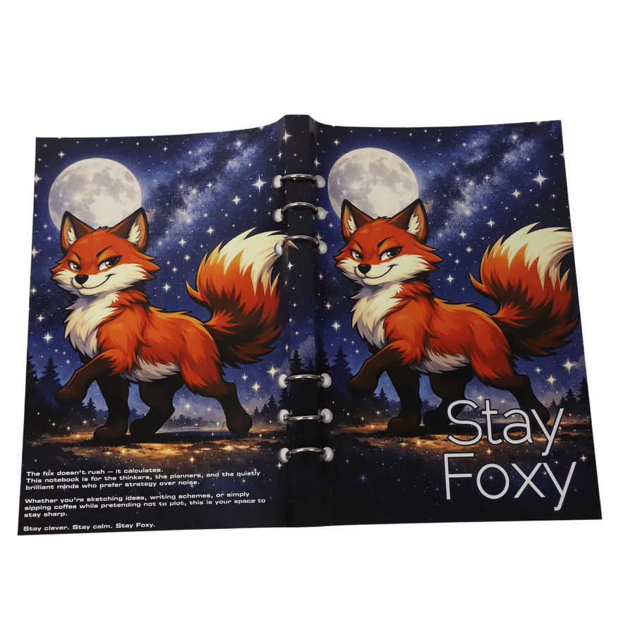 Stay Foxy notebook back cover