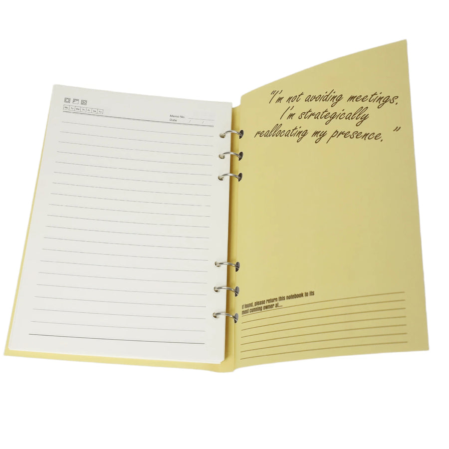 Meetings? I Prefer Silent Plotting notebook back cover