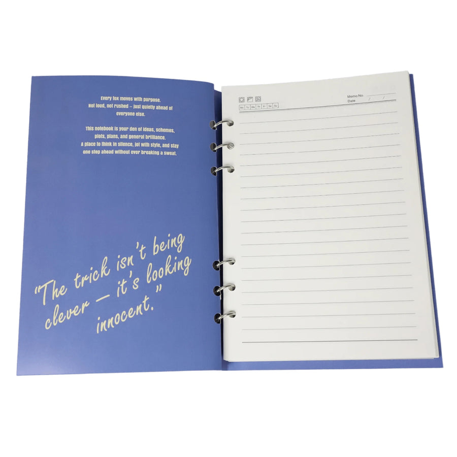 Stay Foxy notebook pages