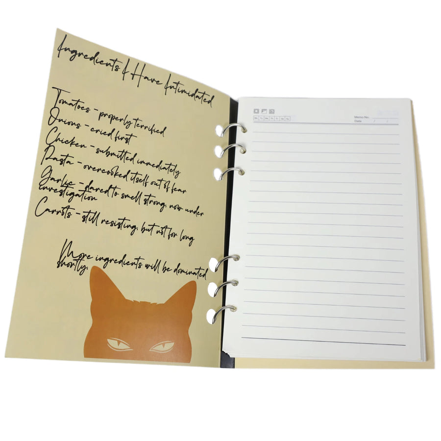 I Don't Cook, I Assert Dominance Over Ingredients notebook full cover