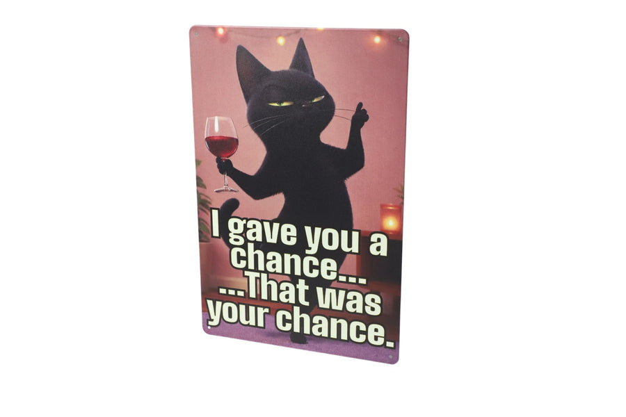 I Gave You a Chance metal sign texture